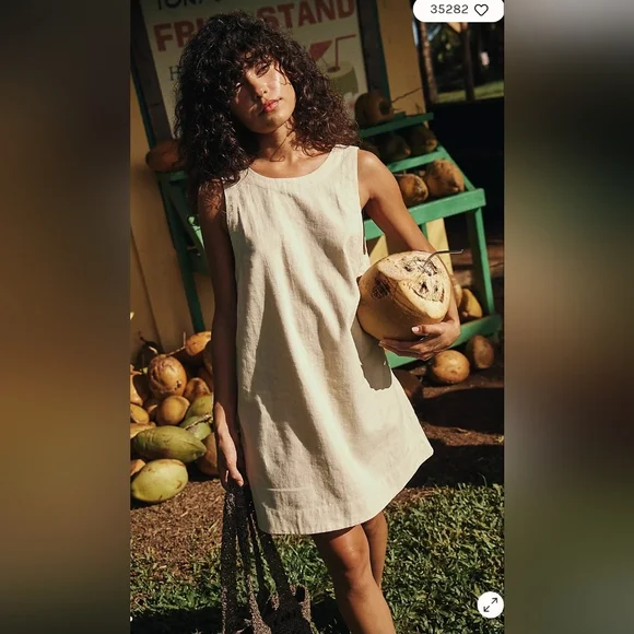 Free People | Dresses | Free People Full Of Sunshine Cottonlinen Cream Mini  Dress Size L | Poshmark